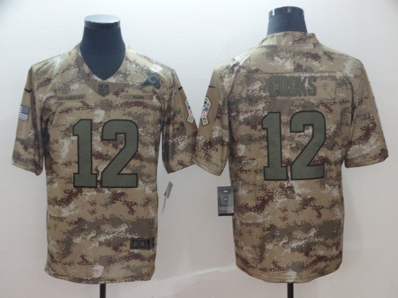 Men Los Angeles Rams #12 Cooks Nike Camo Salute to Service Limited NFL Jersey->youth nfl jersey->Youth Jersey